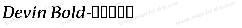 Devin Bold字体转换
